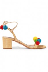 aquazarra-pompom-sandals