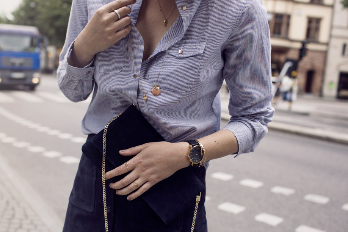 suede-skirt-navy-delicate-by-charlotte-striped-shirt-stories-bag-karen-millen-river-island-jimmy-choo-army-print